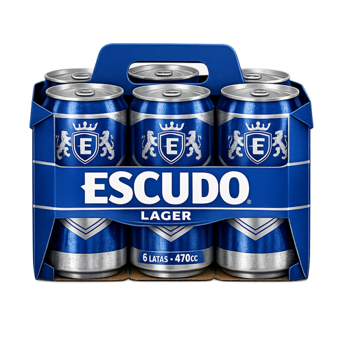 CERV ESCUDO LAGER  SIX PACK   LATA 470CC