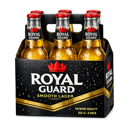 PY Cerveza Royal Guard Smooth Lager botella 6 pack 355