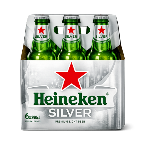 CERVEZA HEINEKEN SILVER PACK 6 BOTELLA 330 CC