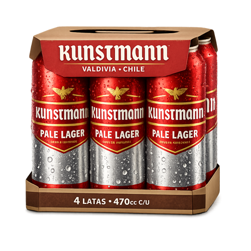 CERVEZA KUNSTMANN PALE.L FOUR PACK 470CC