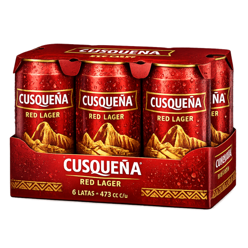 CERVEZA CUSQUEÑA RED LAGER 473ML SIX PACK