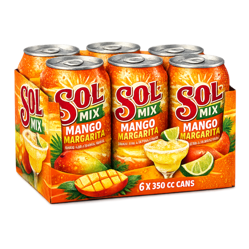 CERV. SOL MIX MANGO MARGARITA SIX PACK 350CC